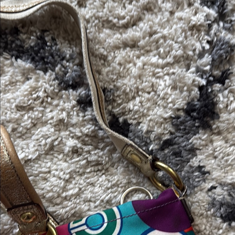 Coach Multicolor Poppy Collection Signature C Pattern Purse - Picture 9 of 15